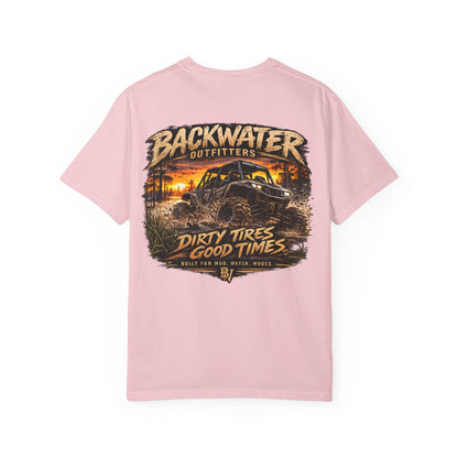 Backwater Outfitters "Dirty Tires, Good Times" T-Shirt