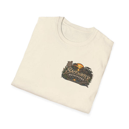 Simply Backwater Outfitters Fishing Tee – Sunset Swamp Outdoor Shirt Printify