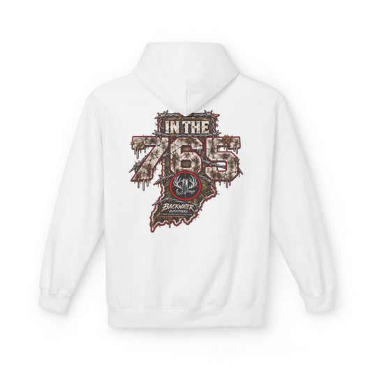 Hoodie — 'In The 765' Indiana Antler Logo Graphic Pullover Printify