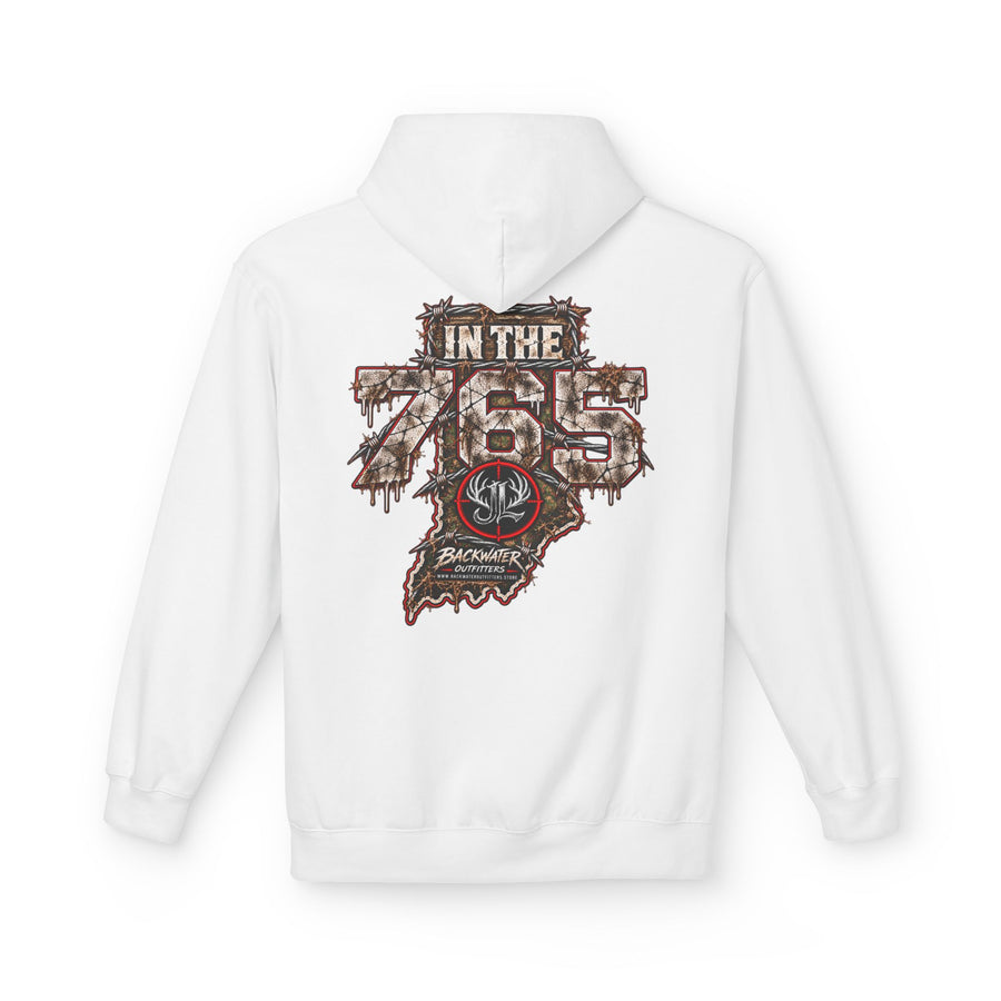 Hoodie — 'In The 765' Indiana Antler Logo Graphic Pullover Printify