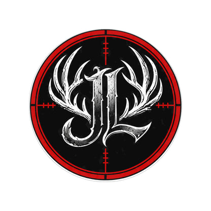 Gothic Antler Monogram Outdoor Sticker