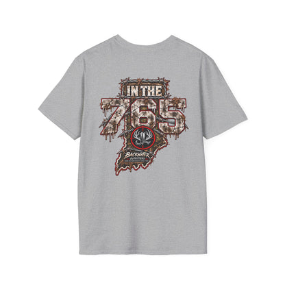James Luker in the 765 t shirt by Backwater Graphic T-Shirt Printify