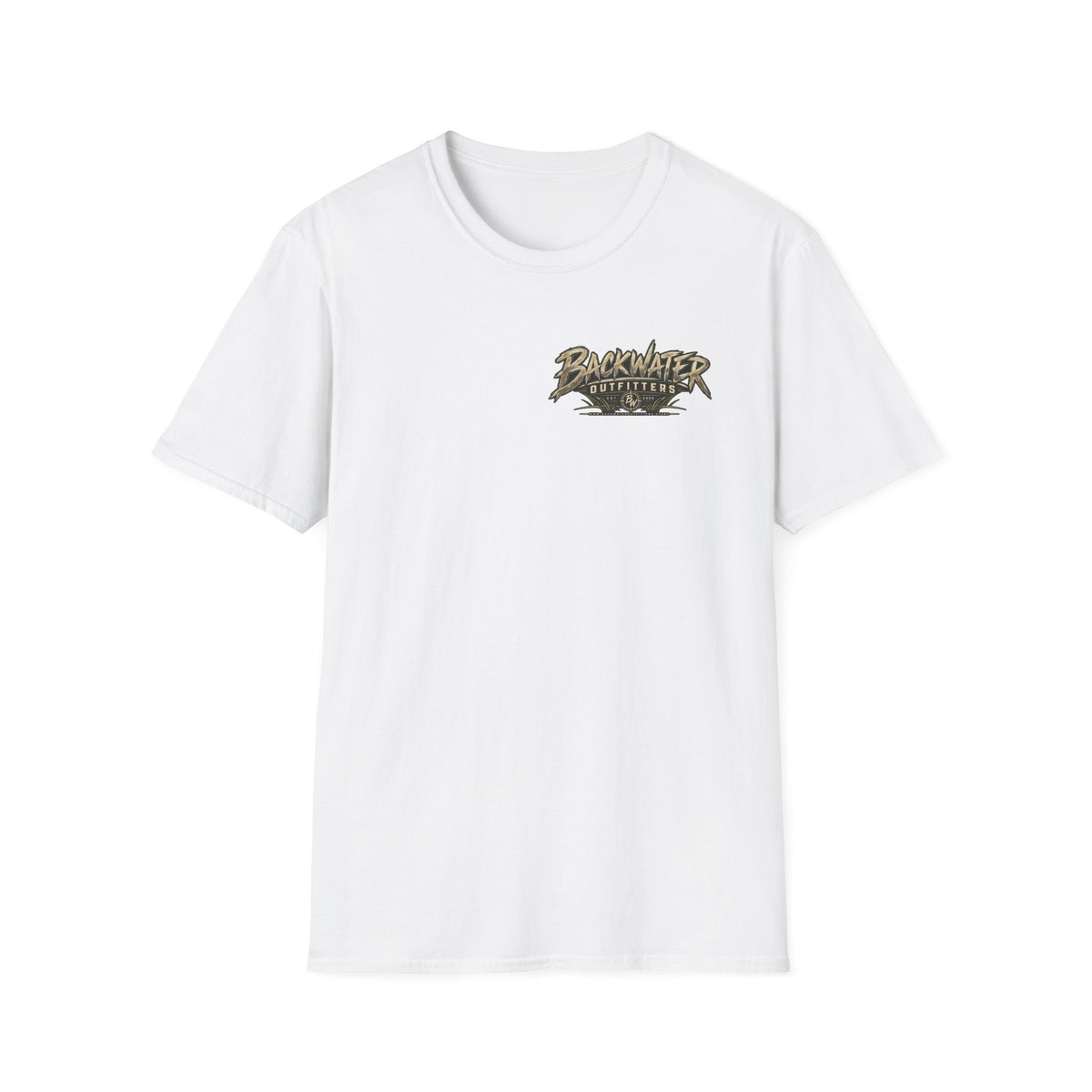 Backwater Outfitters T-Shirt – Sunset Marsh Fishing Tee Printify