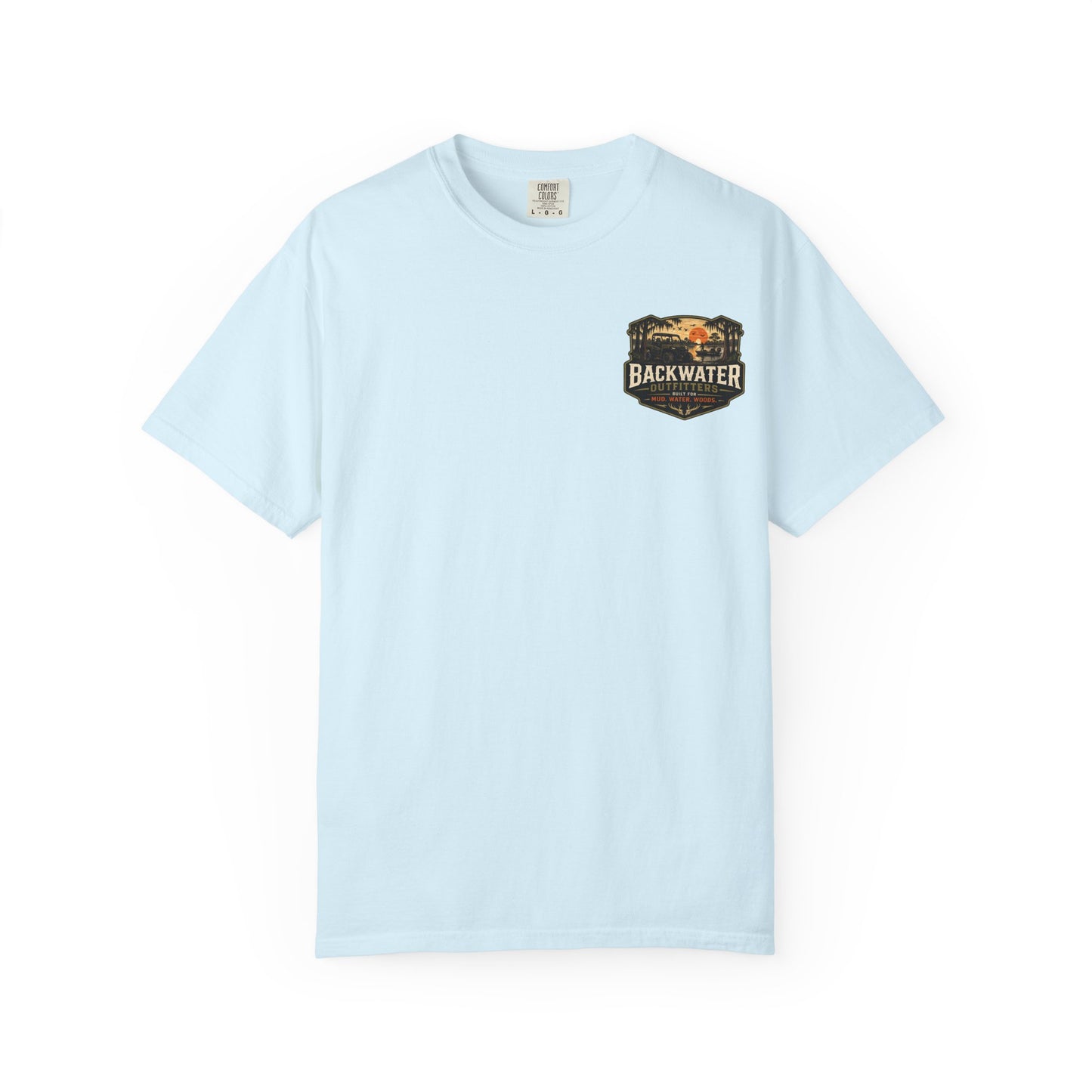 Backwater Outfitters UTV Adventure T-Shirt — "Ride Hard, Live Outdoors" Graphic Tee