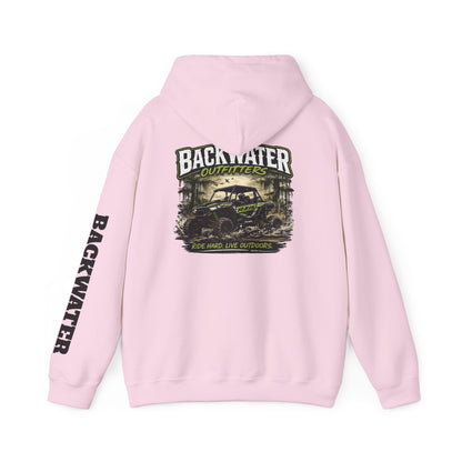 Backwater Outfitters Hoodie — Outdoor Off-Road Graphic Pullover Printify