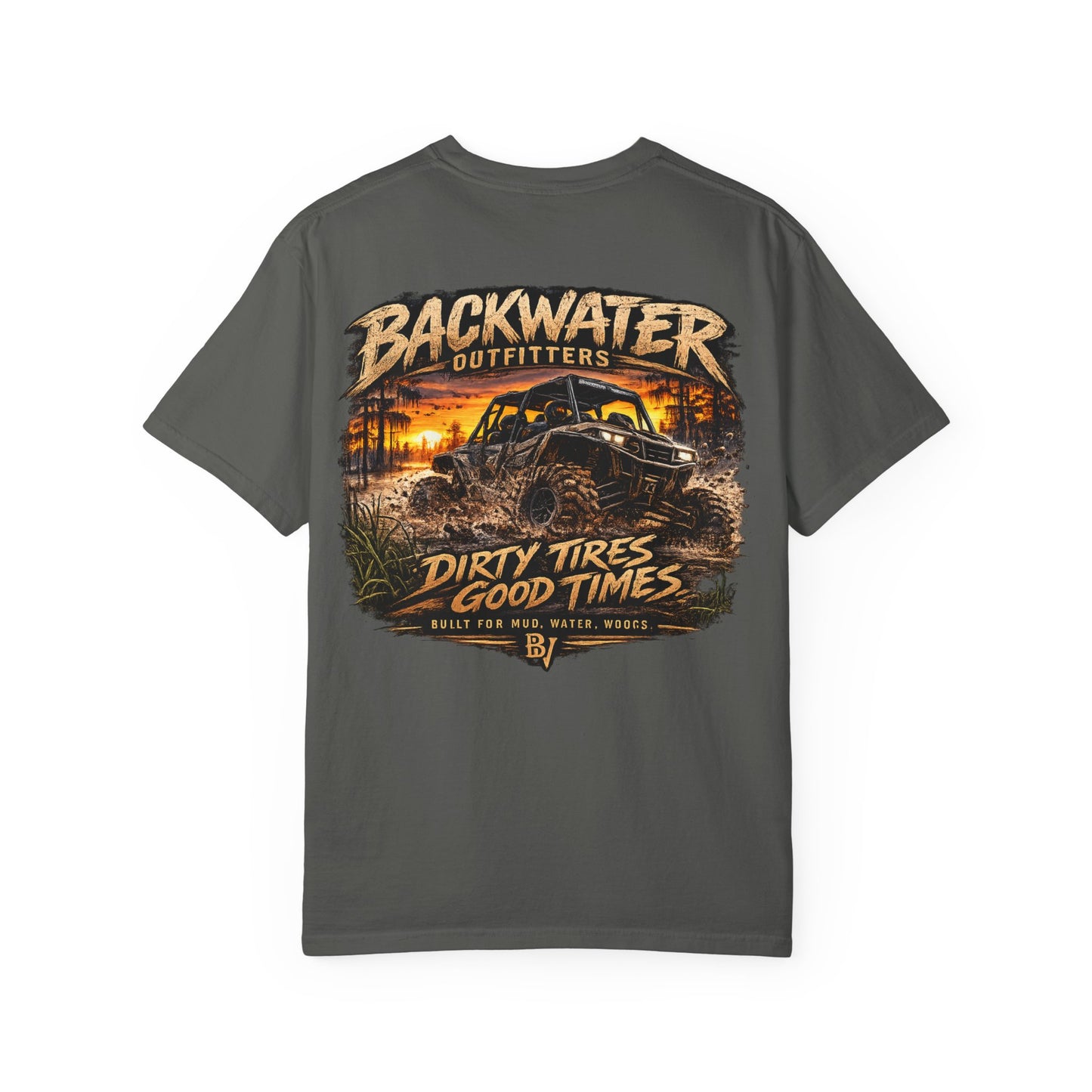 Backwater Outfitters 'Dirty Tires, Good Times' T-Shirt