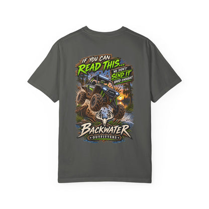 Backwater Outfitters Off-Road T-Shirt — "If You Can Read This... Send It" Mud Bogging Tee