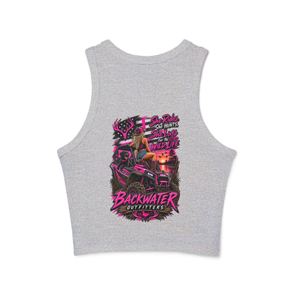 Women's Micro Rib Racer Tank Top