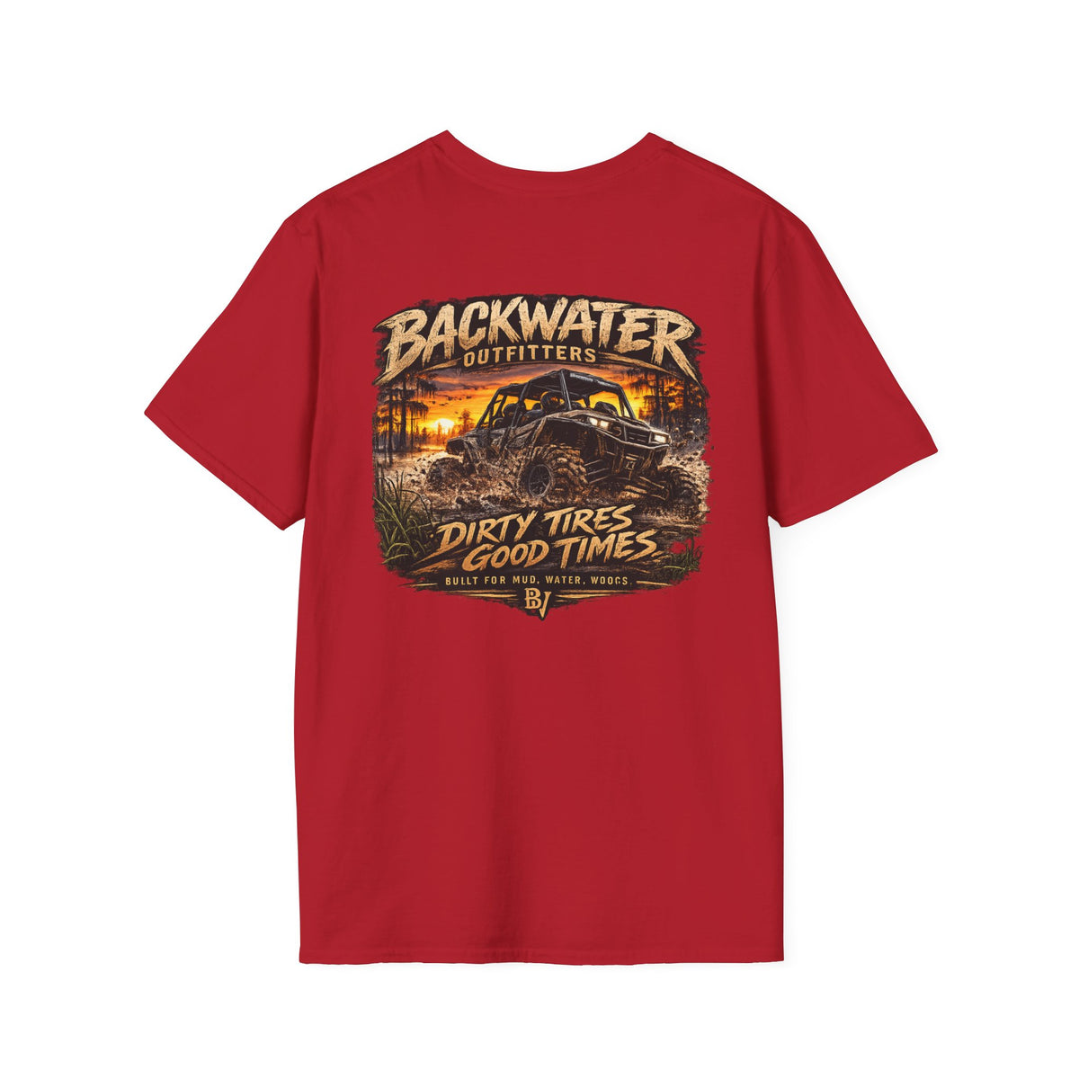 Backwater Outfitters Buggy T-Shirt — Vintage Sunset Fishing & Outdoors Tee