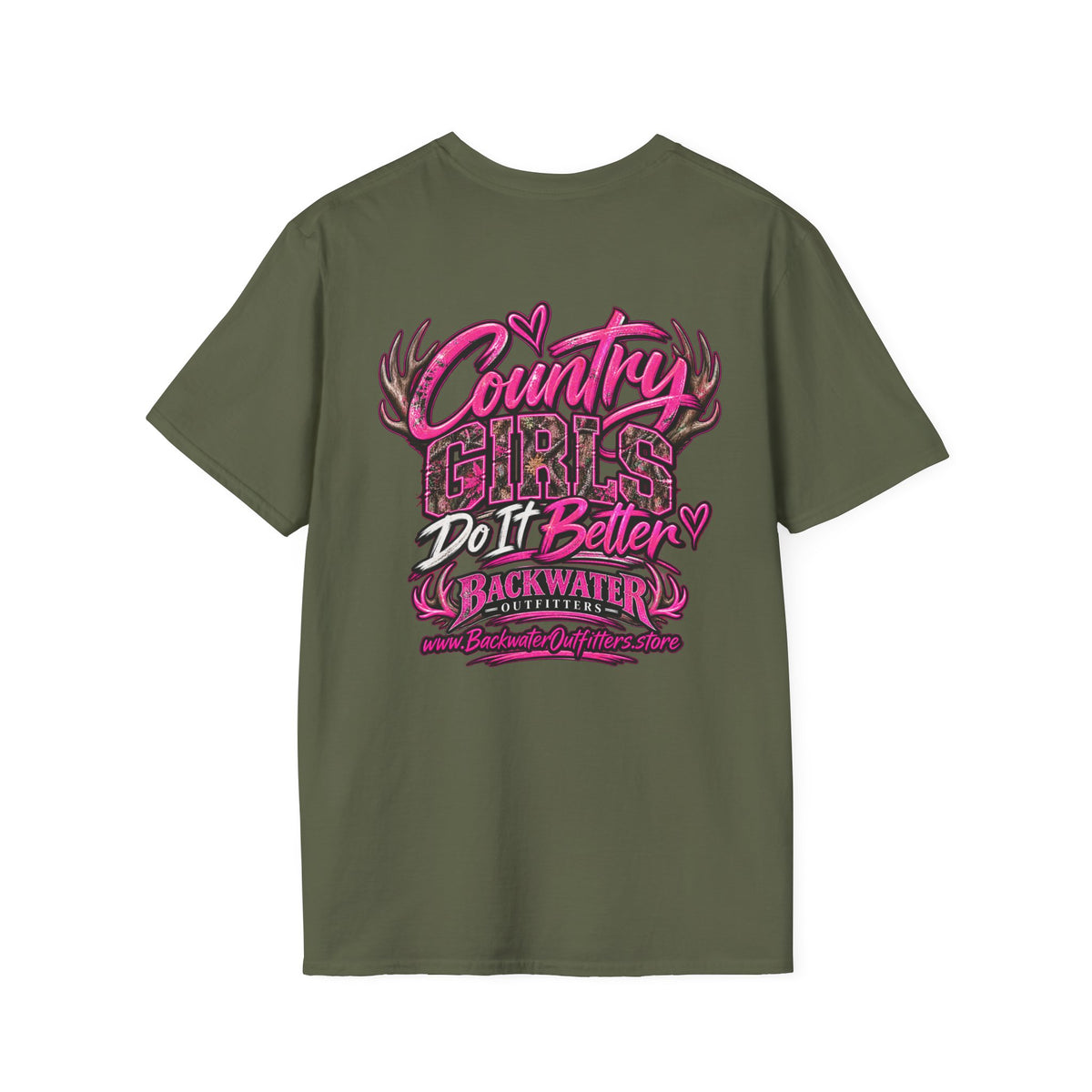 Women Country Girls Do It Better Backwater Graphic T-Shirt Printify