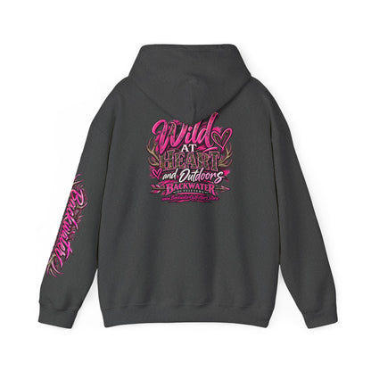 Backwater 'Wild At Heart' Hoodie – Outdoors Adventure Pullover Printify