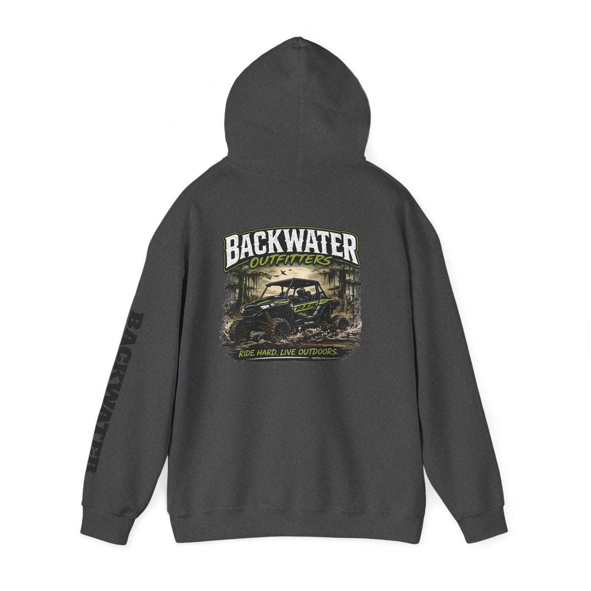 Backwater Outfitters Hoodie — Outdoor Off-Road Graphic Pullover Printify