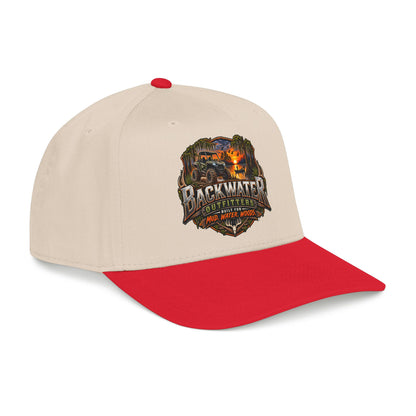 Backwater Outfitters Camping Cap — Retro Outdoor Fishing Hat Printify