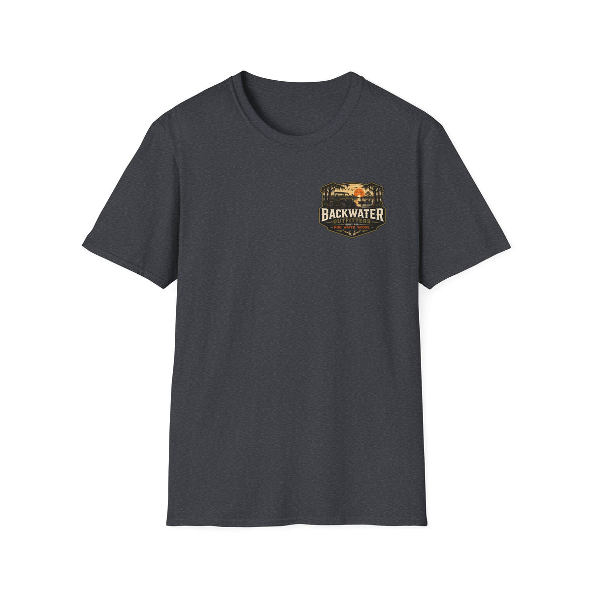 Backwater Outfitters Buggy T-Shirt — Vintage Sunset Fishing & Outdoors Tee