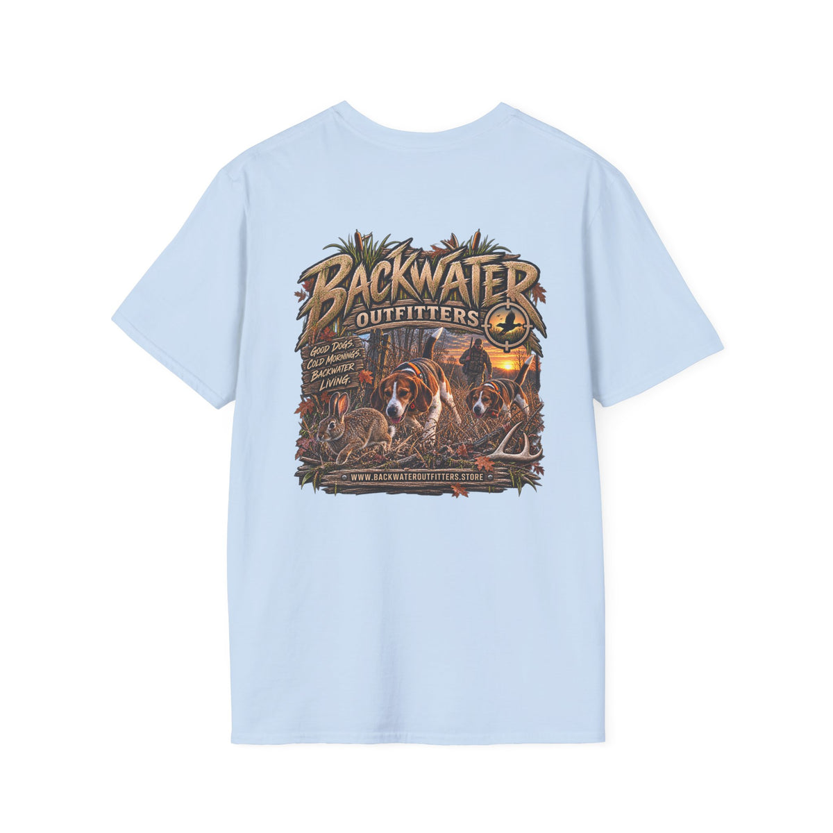 Backwater Outfitters Duck Hunting T-Shirt — Waterfowl Hunting Graphic Tee Printify
