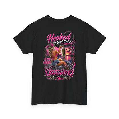 Backwater Outfitters "Hooked on Good Times" Graphic Tee