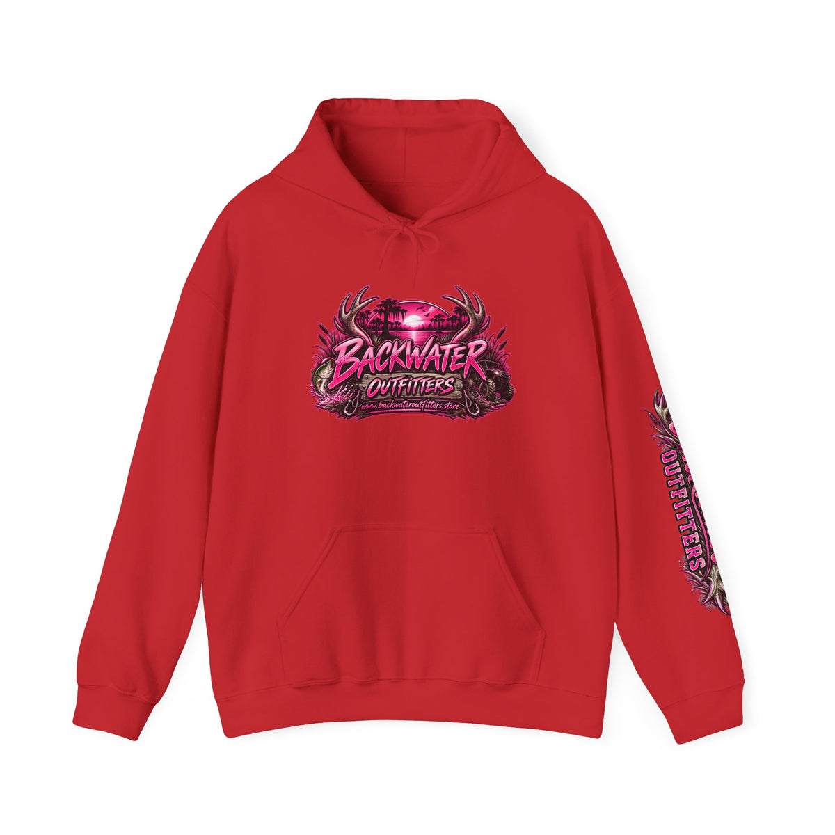 Girl Backwater Outfitters "Mud Looks Better Pink" Hoodie Printify