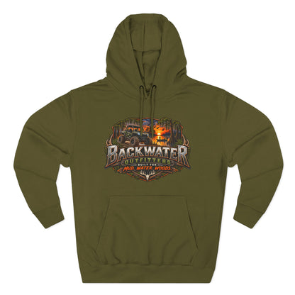 Backwater Outfitters Hoodie — 'Ride It • Hunt It • Fish It' Outdoor Pullover