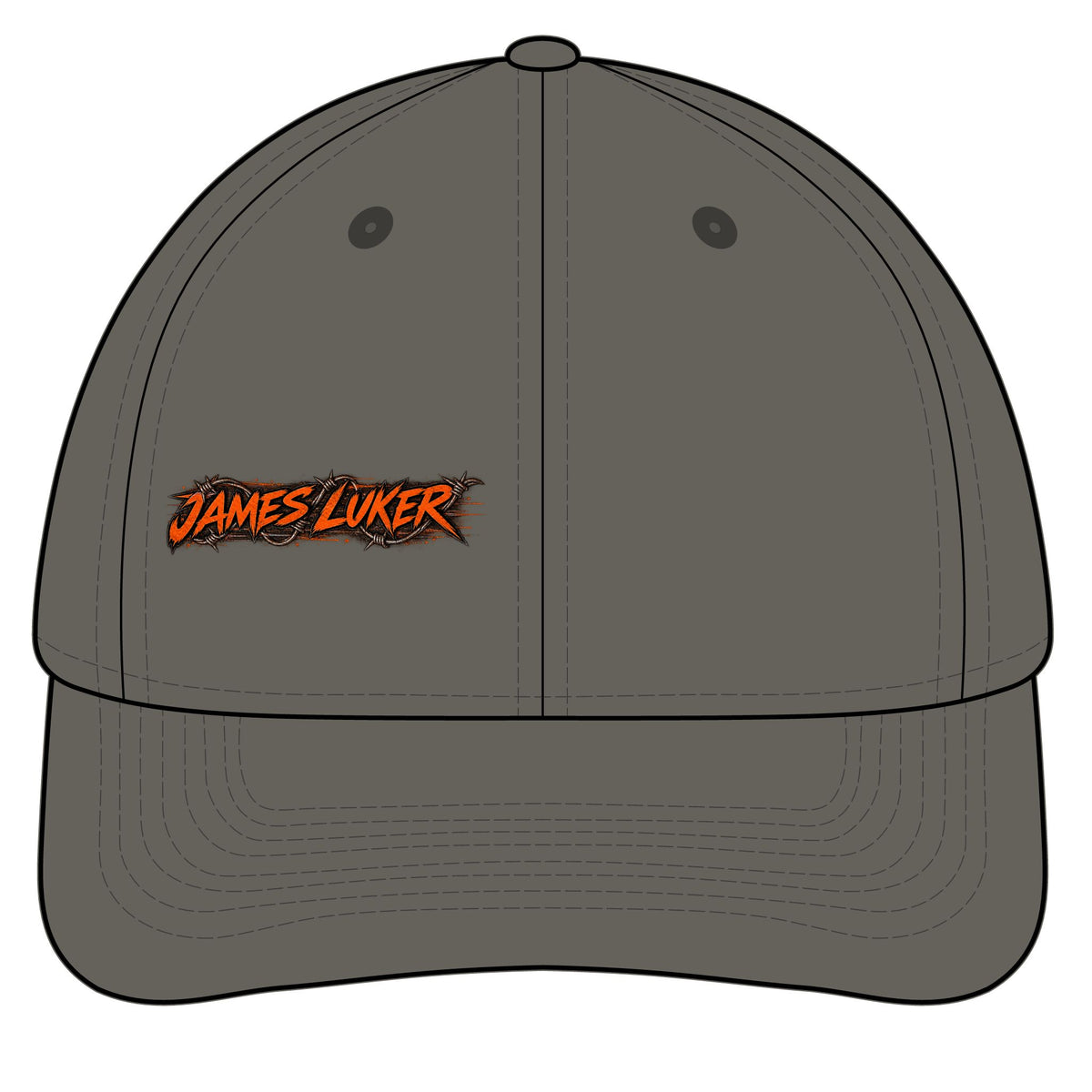 James Luker Camouflage Hunting Cap — Pro Series with Target Logo Printify