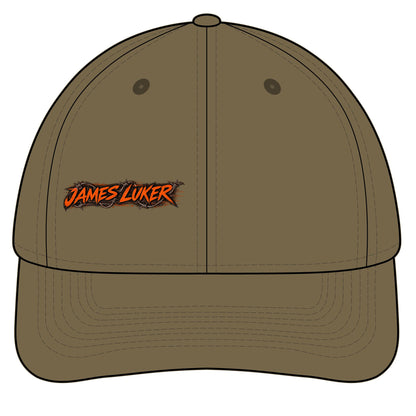 James Luker Camouflage Hunting Cap — Pro Series with Target Logo Printify