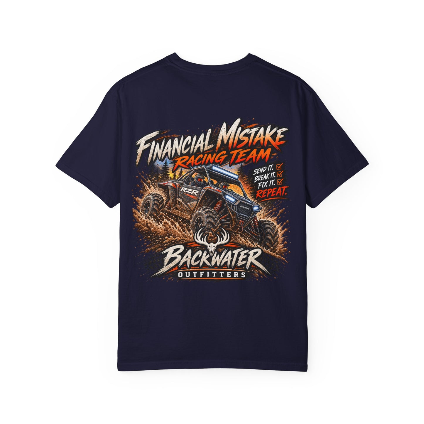 Backwater Outfitters "Financial Mistake Racing Team" T-Shirt