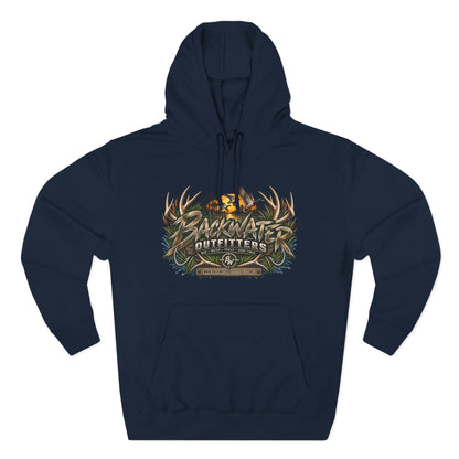 Backwater Outfitters Hoodie — Off‑Road Adventure Fleece Pullover Printify