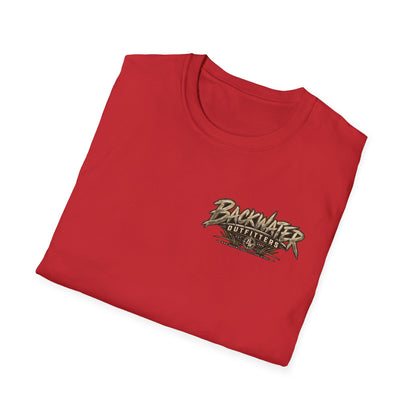 Backwater Outfitters T-Shirt – Sunset Marsh Fishing Tee Printify