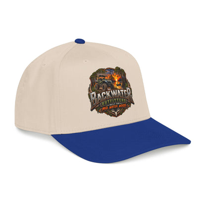 Backwater Outfitters Camping Cap — Retro Outdoor Fishing Hat Printify
