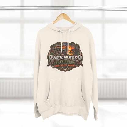 Backwater Outfitters Fishing Hoodie — "Master Baiter" Graphic Pullover