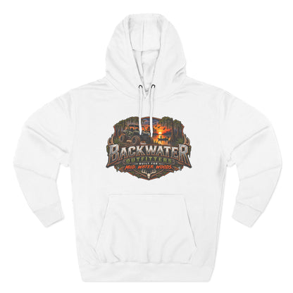Backwater Outfitters Hoodie — Ride It, Hunt It, Fish It Graphic Pullover