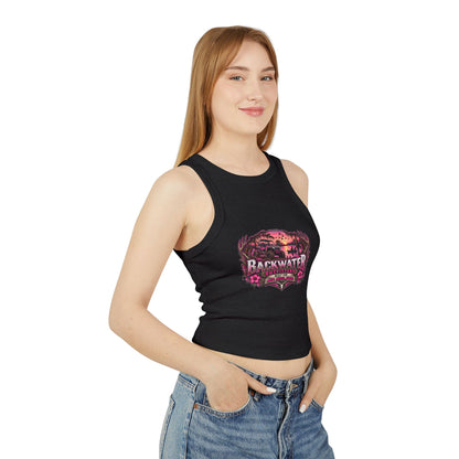 Backwater Hooked Tank Top — Women's Fishing Racerback Graphic