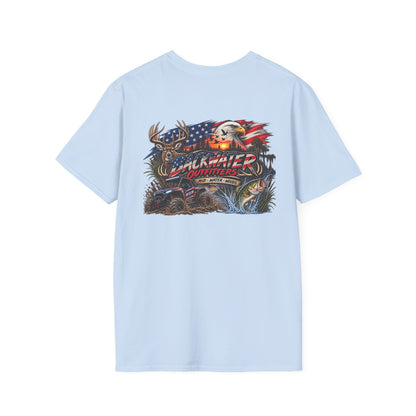 Pickup Truck American Flag T-Shirt — Badwater Offroad Graphic Tee