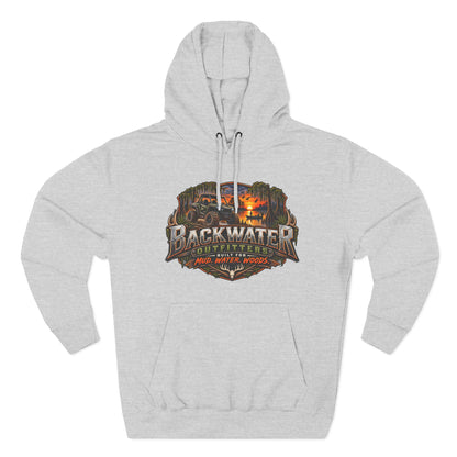 Backwater Outfitters Hoodie — Ride It, Hunt It, Fish It Graphic Pullover