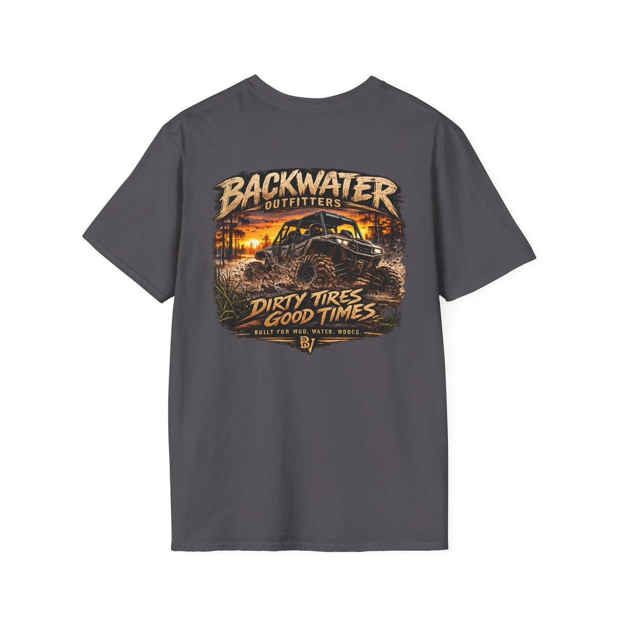 Backwater Outfitters Buggy T-Shirt — Vintage Sunset Fishing & Outdoors Tee