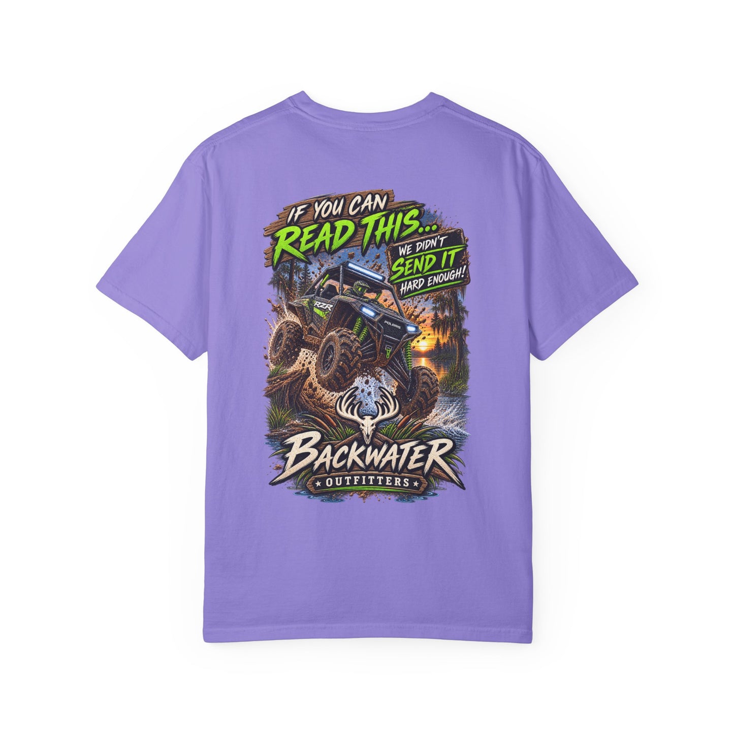 Backwater Outfitters Off-Road T-Shirt — "If You Can Read This... Send It" Mud Bogging Tee