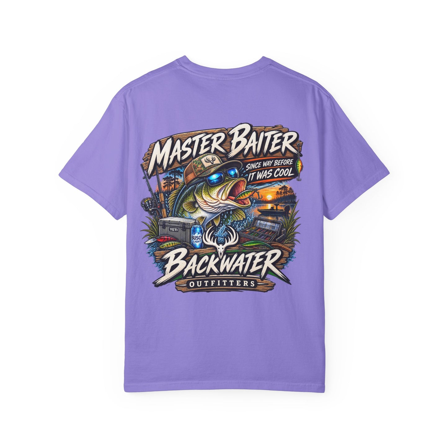 Master Baiter Backwater Outfitters Fishing T-Shirt