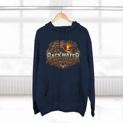 Backwater Outfitters Hoodie — 'Ride It • Hunt It • Fish It' Outdoor Pullover
