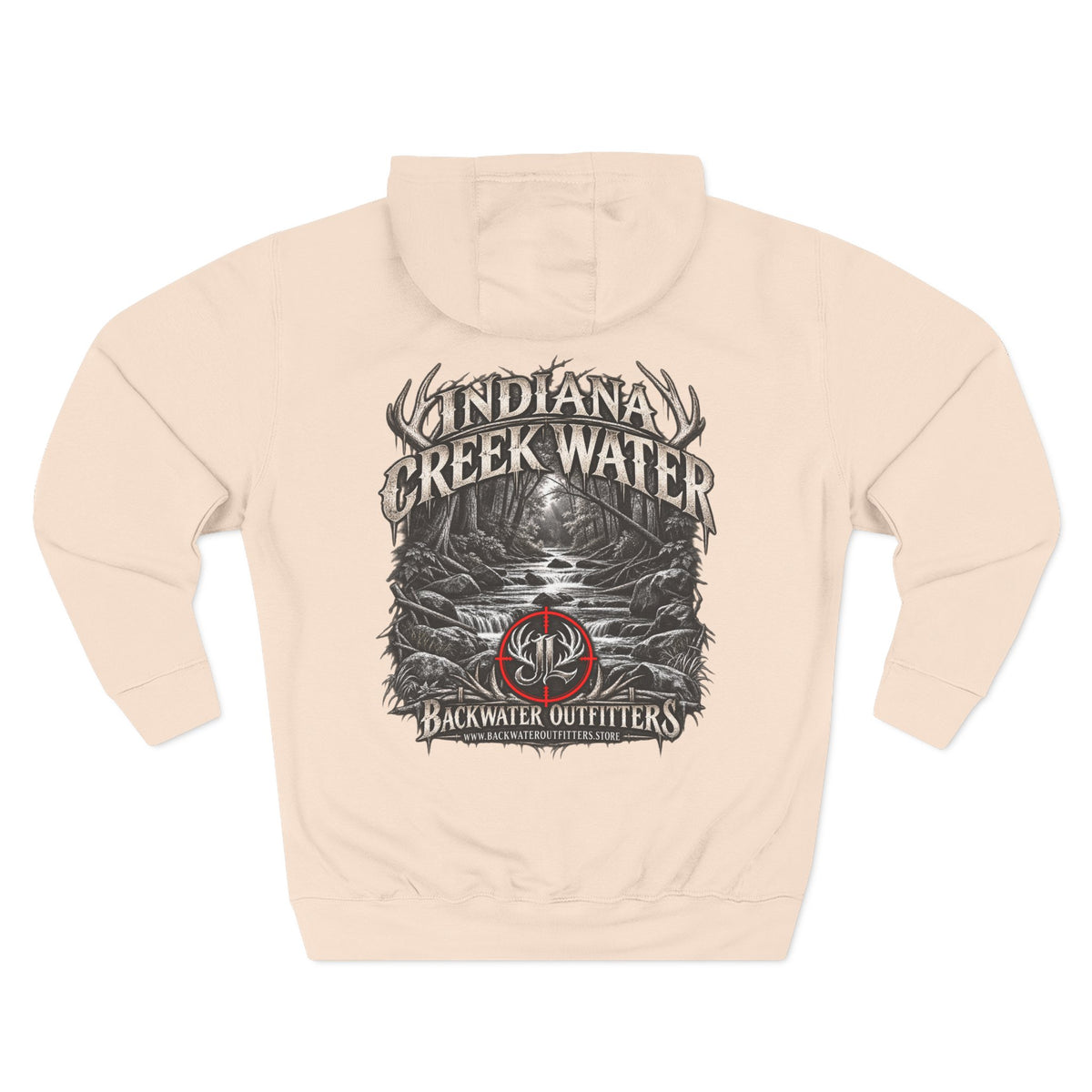 James Luker Indiana Creek Water Backwater Outfitters Hoodie Printify