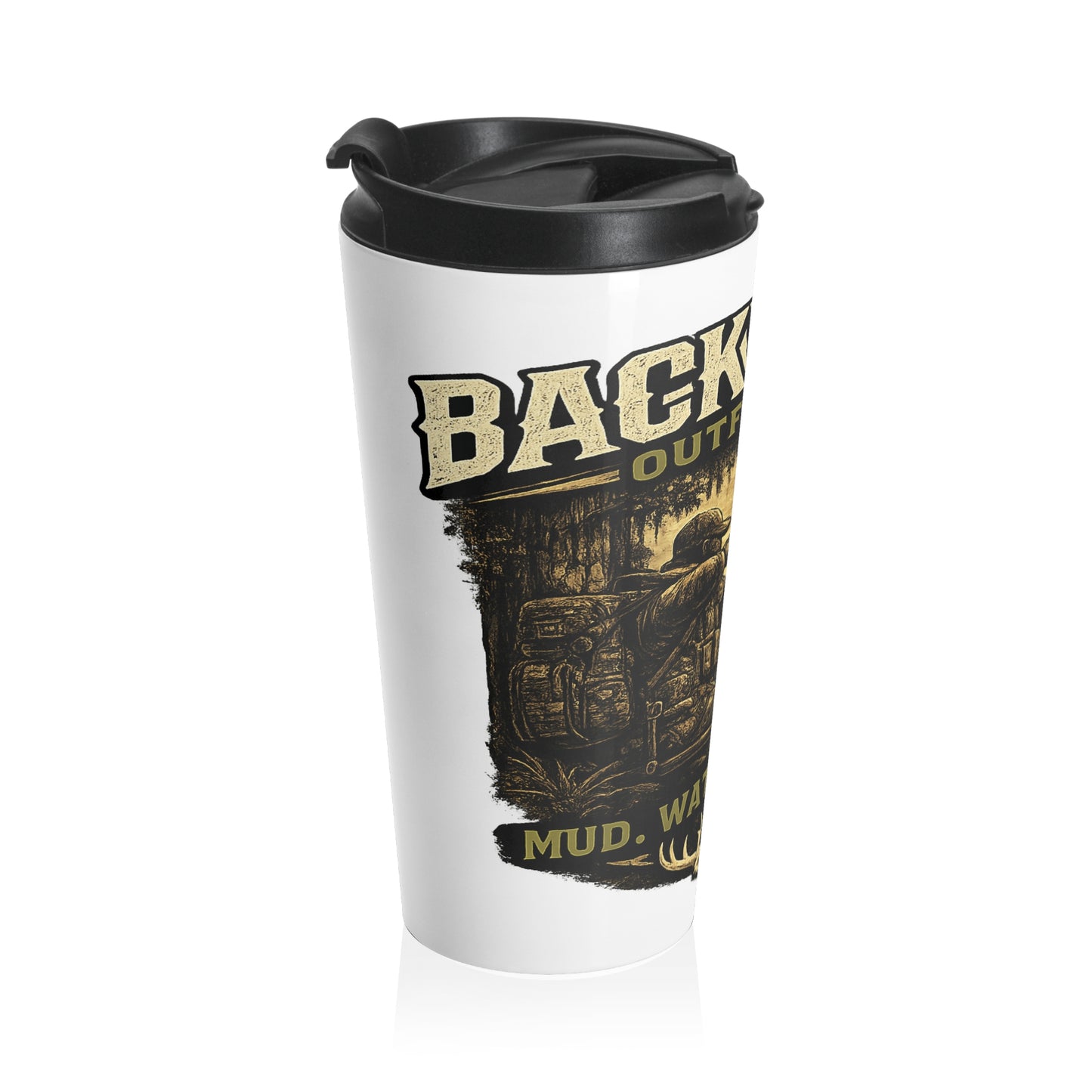 Blackwater Outfitters Stainless Steel Travel Mug — Fishing & Hunting Adventure Tumbler