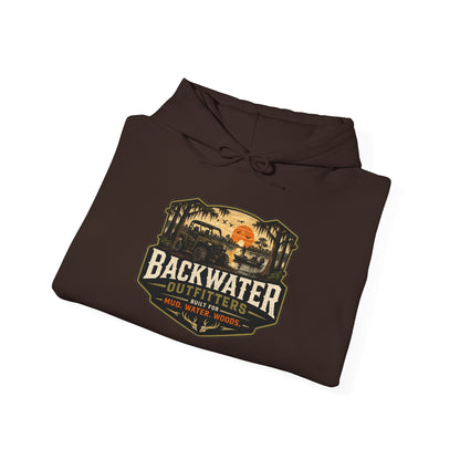 Backwater Outfitters Hoodie – "Can't Talk, I'm in a Stand Meeting" Hunting Hoodie