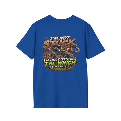 Buggy Off-Road T-Shirt — "I'm Not Stuck, I'm Just Testing the Winch" Truck & 4x4 Tee Printify