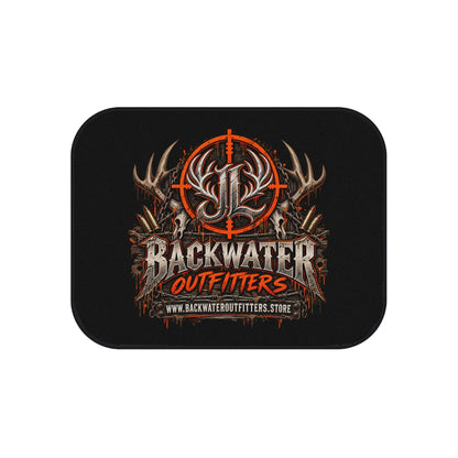 James Luker Backwater Outfitters Logo Car Mats (Set of 4) — Heavy-Duty Automotive Floor Liners Printify