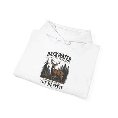 Deer Hunting Hoodie - "Backwater Outfitters: The Quiet Before The Harvest" Outdoor Pullover