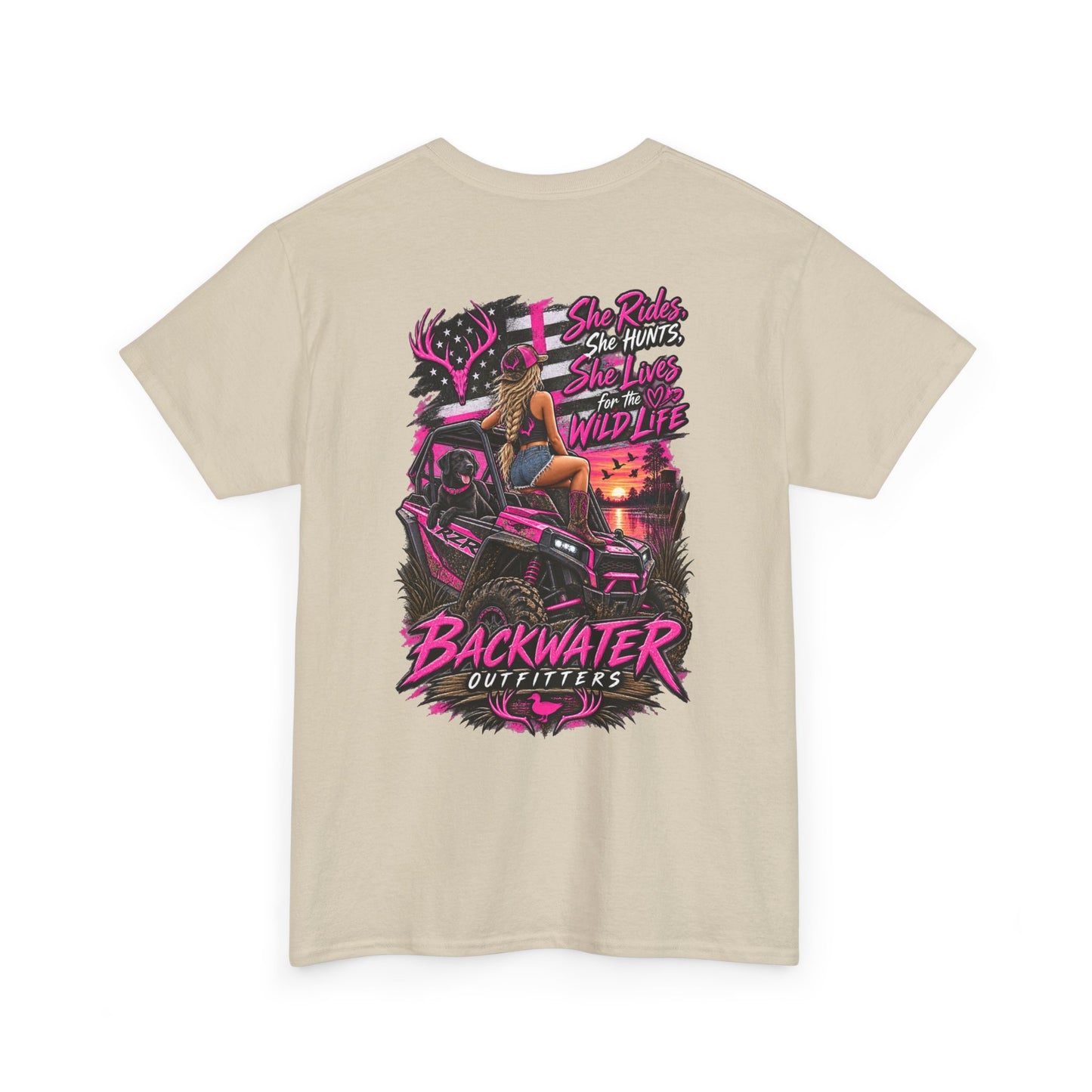 Backwater Bayou Graphic Tee — "Backwater Buttwhips" Outdoor Fishing & Hunting Shirt