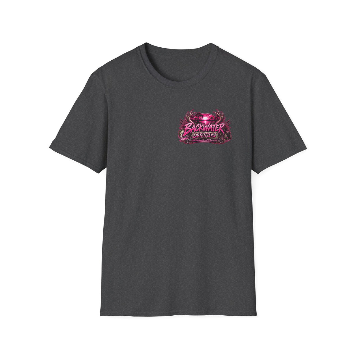 Women Backwater Outfitters "Pretty Tough" Fishing T-Shirt Printify