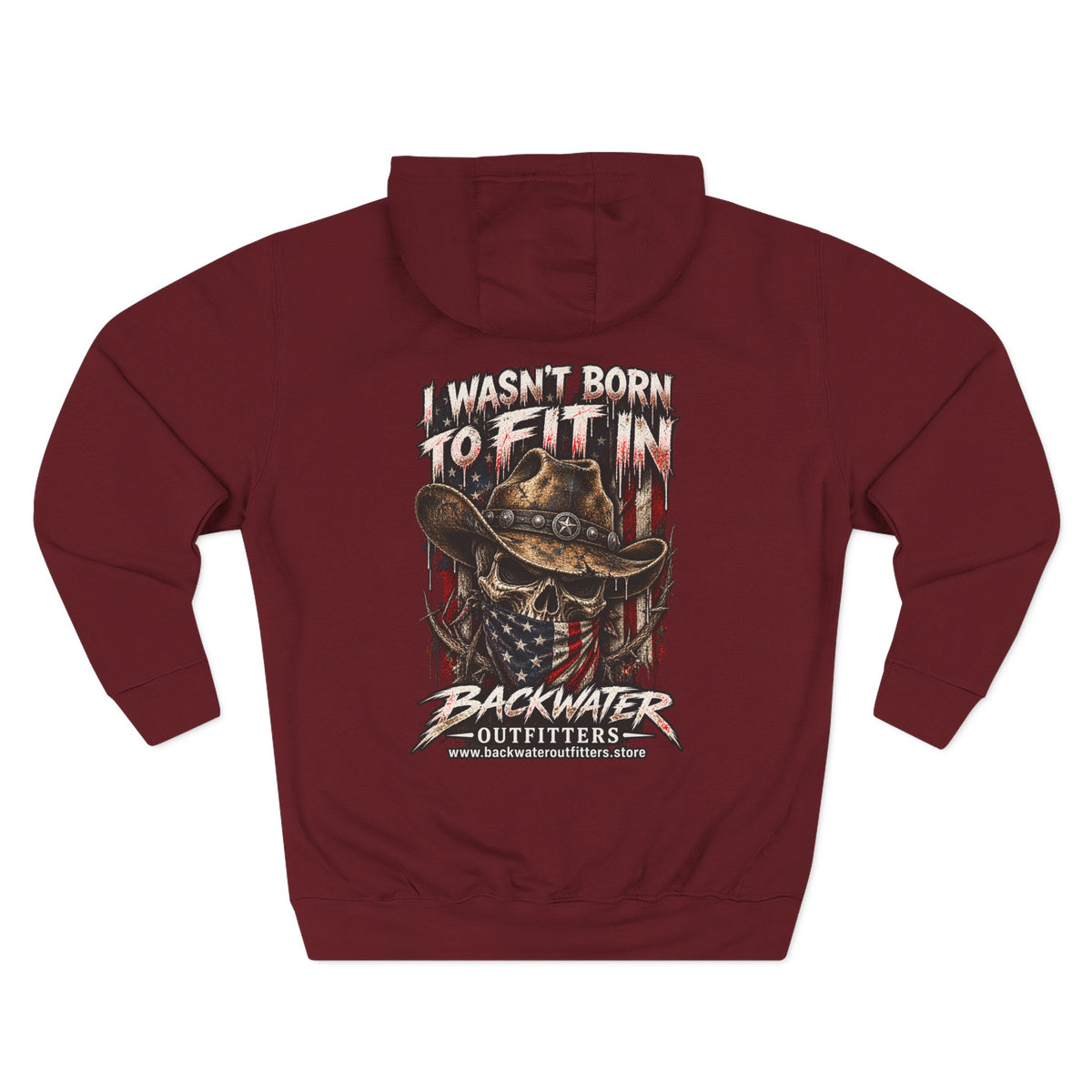 Backwater Outfitters “I Wasn’t Born to Fit In” Outdoor Hoodie