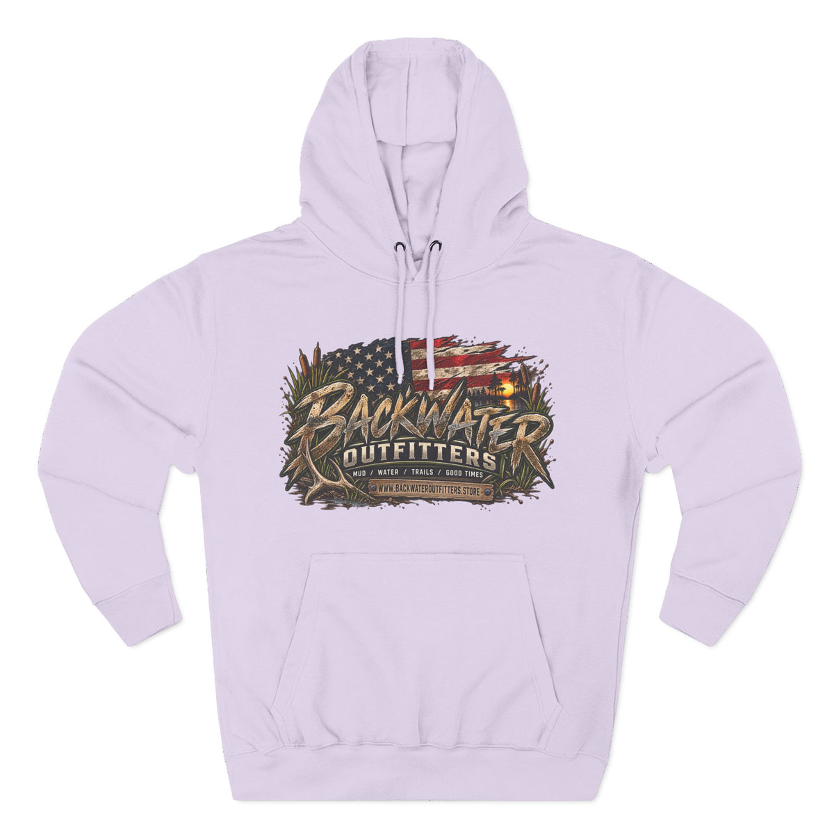 Backwater Outfitters Off-Road Hoodie — American Flag & UTV Graphic Printify