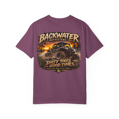 Backwater Outfitters "Dirty Tires, Good Times" T-Shirt