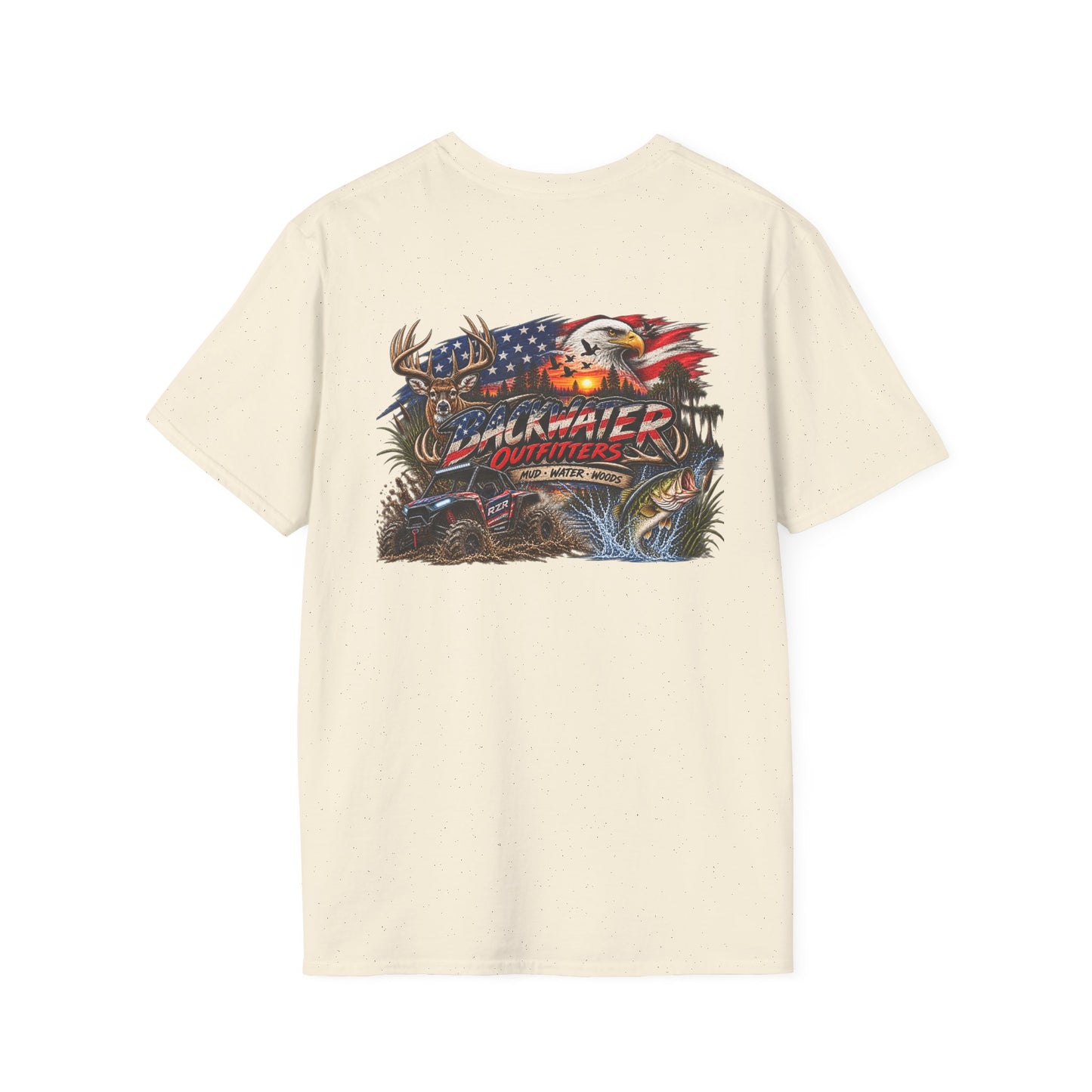 Pickup Truck American Flag T-Shirt — Badwater Offroad Graphic Tee