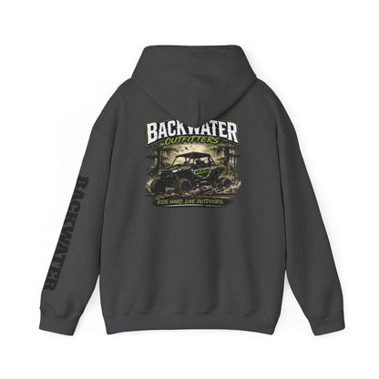Backwater Outfitters Hoodie — Outdoor Off-Road Graphic Pullover